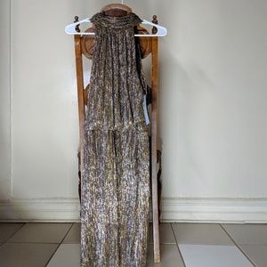 Gold and Silver Threaded London Times Dress